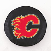 Calgary Flames Black Tire Cover, Small