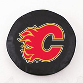 Calgary Flames Black Tire Cover, Large