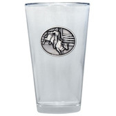 Bull Rider Pint Glass