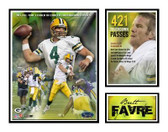 Brett Favre Green Bay Packers 421 Touchdowns Matted Photo