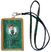 Boston Celtics Beaded Lanyard Wallet