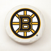 Boston Bruins White Tire Cover, Large