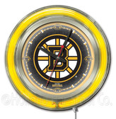 Boston Bruins Neon Clock