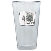Blackjack Pint Glass