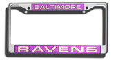 Baltimore Ravens Laser Cut Chrome License Plate Frame