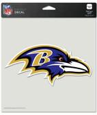 Baltimore Ravens Die-Cut Decal - 8"x8" Color