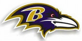 Baltimore Ravens 12" Right Logo Car Magnet