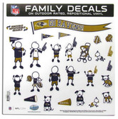 Baltimore Ravens 11"x11" Family Decal Sheet