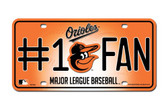 Baltimore Orioles License Plate - #1 Fan