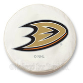 Anaheim Ducks White Tire Cover, Large