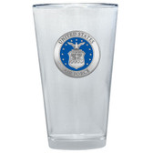 Air Force Colored Logo Pint Glass