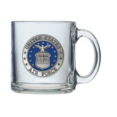 Air Force Clear Coffee Mug Set