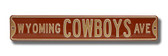 Wyoming Cowboys Avenue Sign