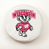 Wisconsin Badgers White Tire Cover, Small