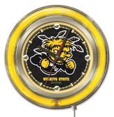 Wichita State Shockers Neon Clock
