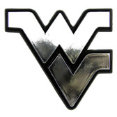 West Virginia Mountaineers Silver Auto Emblem