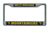 West Virginia Mountaineers Chrome License Plate Frame