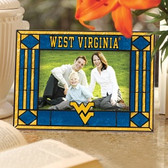 West Virginia Mountaineers Art Glass Horizontal Picture Frame