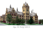 Wayne State University Lithograph