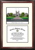 Washington University, St. Louis Scholar Framed Lithograph with Diploma