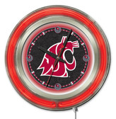 Washington State Cougars Neon Clock