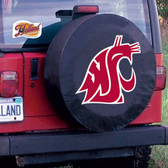 Washington State Cougars Black Tire Cover, Large