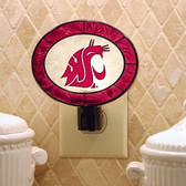 Washington State Cougars Art Glass Nightlight