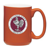 Virginia Tech Hokies Mascot Logo Orange Coffee Mug Set