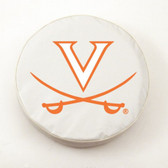 Virginia Cavaliers White Tire Cover, Small