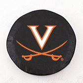 Virginia Cavaliers Black Tire Cover, Small
