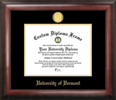 Vermont Catamounts Gold Embossed Diploma Frame