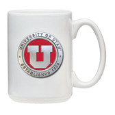 Utah Utes White Coffee Mug Set