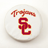 USC Trojans White Tire Cover, Large