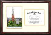 University of Vermont Scholar Framed Lithograph with Diploma