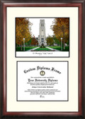 University of Toledo Scholar Framed Lithograph with Diploma