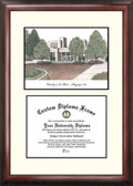 University of New Mexico Scholar Framed Lithograph with Diploma