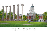 University of Missouri, Columbia Lithograph