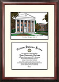 University of Mississippi Scholar Framed Lithograph with Diploma