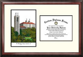 University of Kansas Scholar Framed Lithograph with Diploma