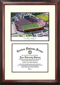 University of Iowa: Kinnick Stadium Scholar Framed Lithograph with Diploma