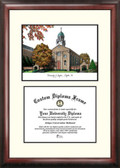 University of Dayton Scholar Framed Lithograph with Diploma