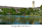 University of California, Santa Barbara Lithograph