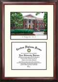 University of Akron Scholar Framed Lithograph with Diploma
