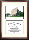 United States Air Force Academy Scholar Framed Lithograph with Diploma