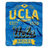 UCLA Bruins 50"x60" Royal Plush Raschel Throw Blanket -  Label Design