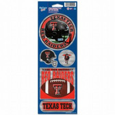 Texas Tech Red Raiders Prismatic Stickers