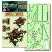 Texas Tech Red Raiders Lil' Buddy Glow In The Dark Decal Kit