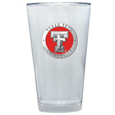 Texas Tech Red Raiders Colored Logo Pint Glass