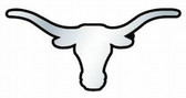 Texas Longhorns Silver "Longhorn" Auto Emblem