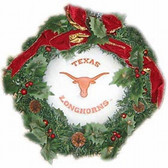 Texas Longhorns 22" Fiber Optic Holiday Wreath